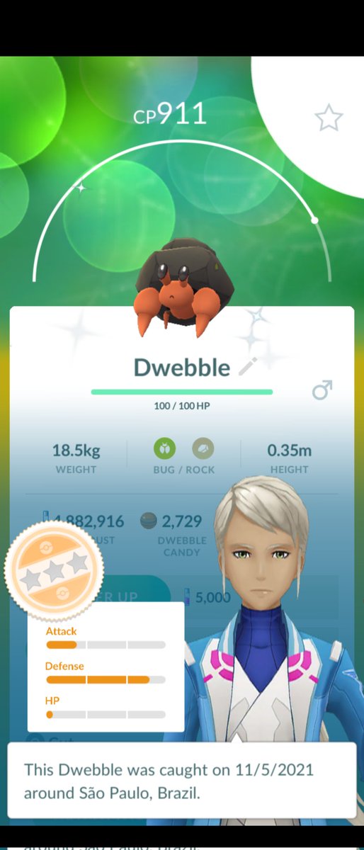 marinaferrari_'s tweet image. Shiny Dwebble #2 🤎 #ShinyPokemon #Dwebble #PoGO #PokemonGO #Pokemon