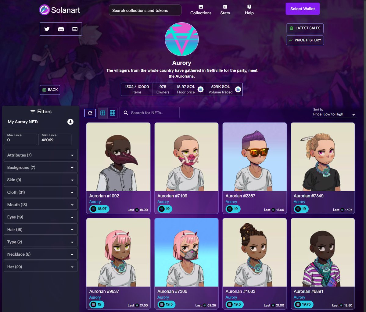 SolanartNFT's tweet photo. New update on #Solanart 🥳
-We have reworked the design of the collection pages and the sidebar is now on the left 🔧
-New wallet viewer on the collection page to be able to quickly consult / list your #NFTs 🎯
-User experience improved on listing 👆
Lot more to come! https://t.co/JLa8Td0Wvt