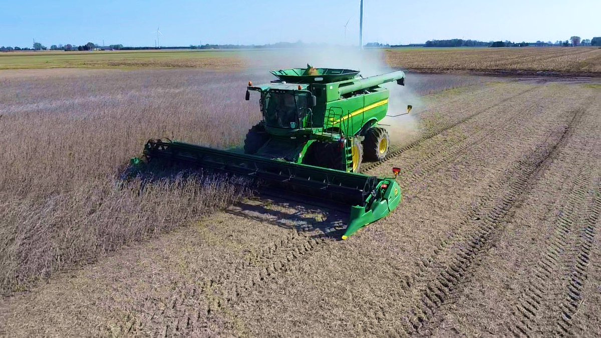 LakeviewAcres21's tweet photo. Big soybean yields on Countryview Line today, the winner came in at 80.6bu/ac! Thanks to @mcg_farms for a great plot and @thirlwall and @RyanSnobelen for the help! #agris https://t.co/u1OMq68Pix