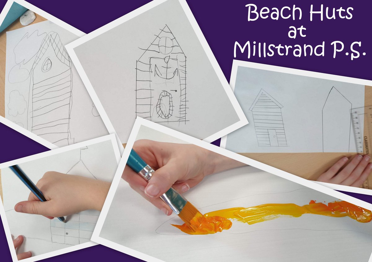 DoodlesArtCo's tweet photo. Great afternoon with the P6 pupils at @Millstranded designing cool beach huts. Looking forward to seeing you all again soon and your completed artwork. πππ
#schoolworkshops #recycling #mountingboard #makepaintdrawcraft #Portrush #HabintegNI
@magsmclaughlin1 https://t.co/F5XkMxWHQV