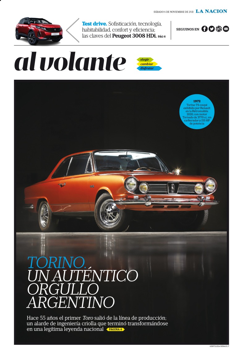 LNautos's tweet photo. Mañana en @LNautos de @LANACION recorremos la historia  de un orgullo nacional: el #Torino, cuya producciòn comenzó hace 55 años. Desarrollado en Córdoba, pasó a ser leyenda tras cruzar la meta en las 84 Hors de Nürburgring de 1969. Ya en https://t.co/VDkVIlejEk https://t.co/U54cSjcN2e