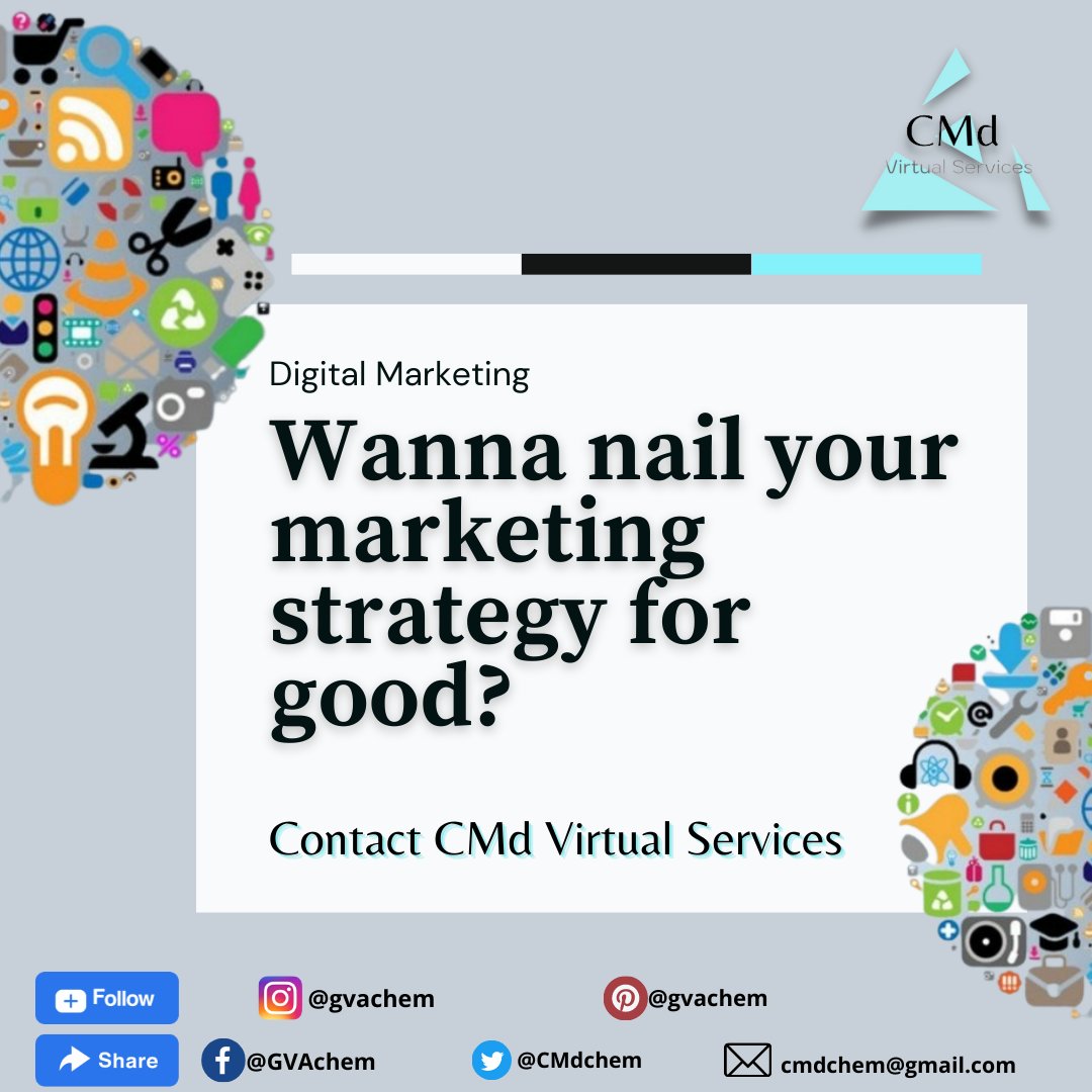 CMdchem's tweet image. Factors That Can Make Your Marketing Strategy
⚙️Understand Your Target Market
⚙️Communicate The Value To Your Customers
⚙️Watch The Data
⚙️Focus
⚙️Passion
Wanna nail your marketing strategy for good? 
email me 📧 gvachem@gmail.com
#CMdVirtualServices #emailmarketing