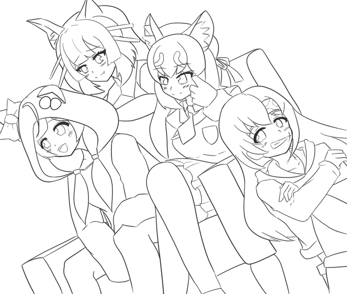 #こんこんがおのん #彩アート #しまはいあーと #ルールル美術館 #のんのんあーと
我ら「ふぁすもふぉびあ」つよつよ4人衆 