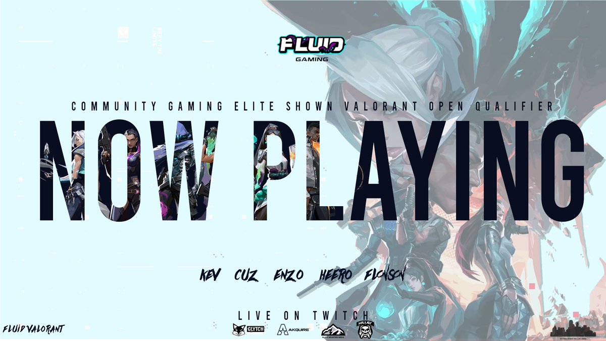 We start the weekend in <a href="/CommunityGaming/">Community Gaming</a> Elite #Valorant Showdown! #RisingTide
Match1: <a href="/BerzerkersGG/">Berzerkers</a> 

💥@EnzoSS_
💥@CuzPuncakes
💥<a href="/kev_fps/">kev</a>
💥@heeroVal
💥<a href="/Flonson_/">Flonson</a>
 Sub: <a href="/shenfps/">Shen</a> 

Manager: <a href="/faderfps/">FadeR</a>
📺twitch.tv/cuzpuncxkes
Powered by: <a href="/glytchenergy/">GLYTCH Energy</a> | <a href="/ContactBMM/">Black Mountain Media 🗻</a>