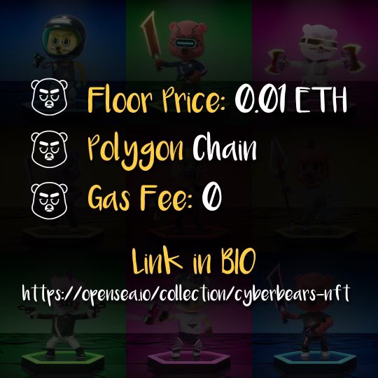 cyberbears999's tweet photo. CyberBear 034 is well known for their unique trait of propping their feet up on furniture https://t.co/sOgxh0GMtj  #nftcollector #nft #cute #metaverse #opensea #polygon #polygonnft https://t.co/3tAxYPmF0s