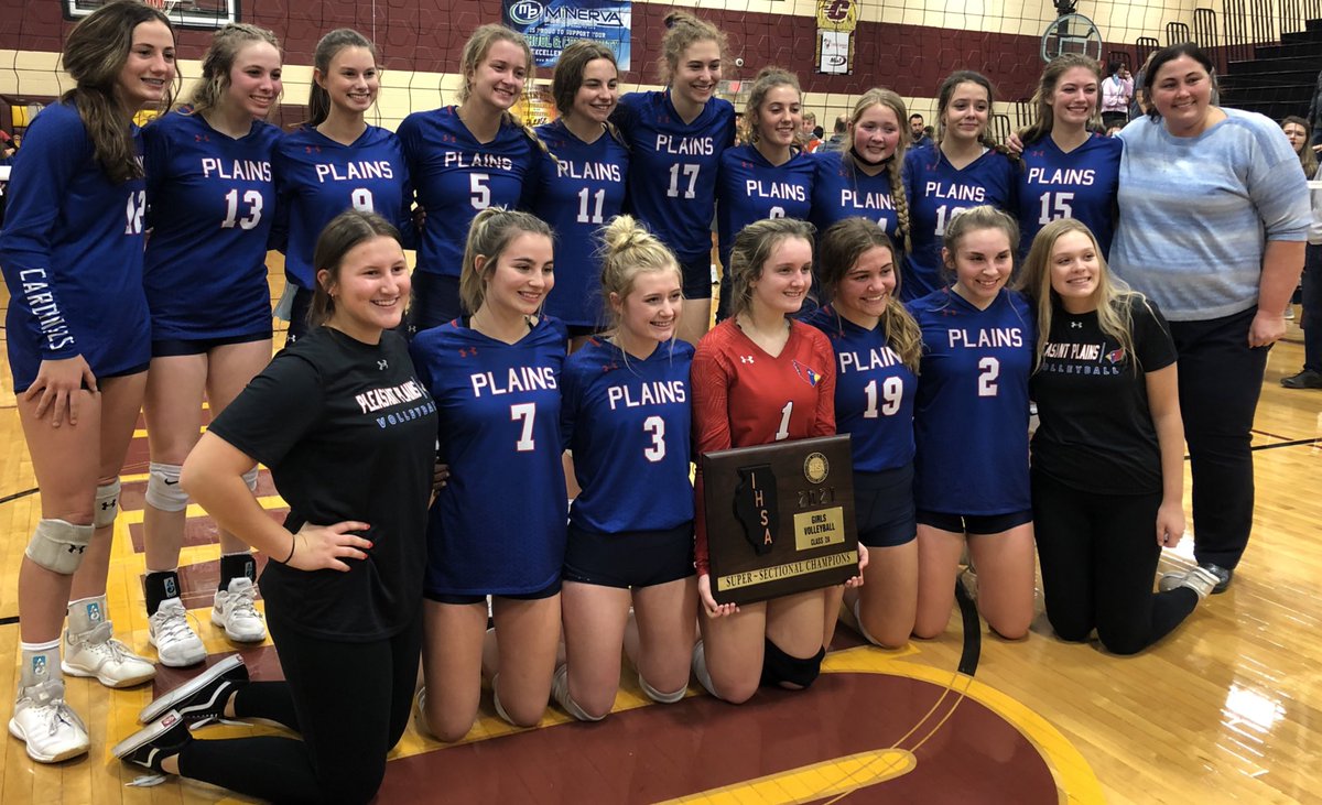 DerekParris's tweet photo. The Redbirds are headed to Redbird Arena!
Pleasant Plains rallies from down 16-9 in the third to beat Quincy Notre Dame and punch their ticket to state 
🎥🏐@Channel1450com https://t.co/dlLrkB2Ckm