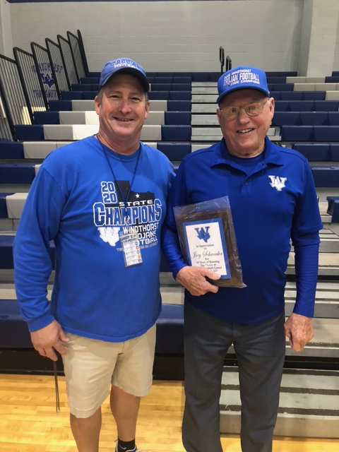 Dave Campbell's Texas Football — TexasFootball.com (@dctf) on Twitter photo How about this: Joey Schroeder has been running the chains at Windthorst High School for 60 years!
He was honored with a plaque at the pep rally Friday.
Way to go Joey! <a href="/WindthorstTroj1/">Windthorst Trojan Football</a> | #dctf #txhsfb How about this: Joey Schroeder has been running the chains at Windthorst High School for 60 years!
He was honored with a plaque at the pep rally Friday.
Way to go Joey! <a href="/WindthorstTroj1/">Windthorst Trojan Football</a> | #dctf #txhsfb