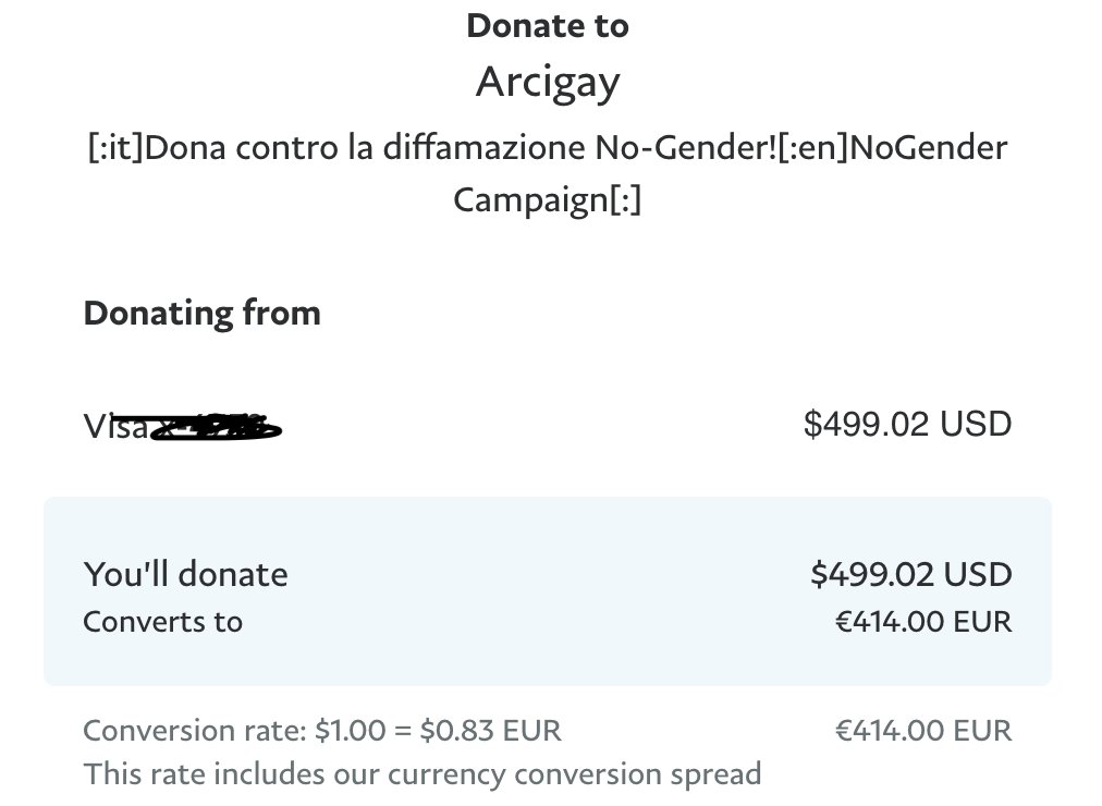 DustyLCanon's tweet photo. Remember this? I thought donating to Arcigay in Italy on behalf of Dean and Castiel was a perfect Nov 5 activity. #DeanCasAnniversary #DestielAnniversary #TheirLoveWasReal #DESTIELisCANON Thank you SO MUCH to everyone who donated!! https://t.co/Q2gRnv3ECy