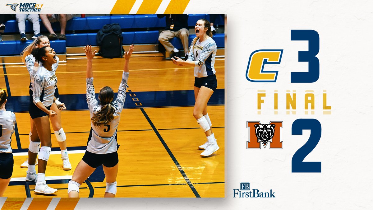 𝐌𝐎𝐂𝐒 𝐖𝐈𝐍!! 

UTC takes down Mercer with a 19-17 fifth-set victory‼️

#GoMocs