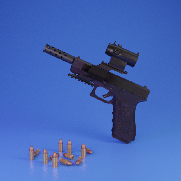 CryptoGunsClub's tweet photo. CryptoGun #10 a pistol with a shotgun choke and a PKA scope - exciting! https://t.co/lipkp6CIqi