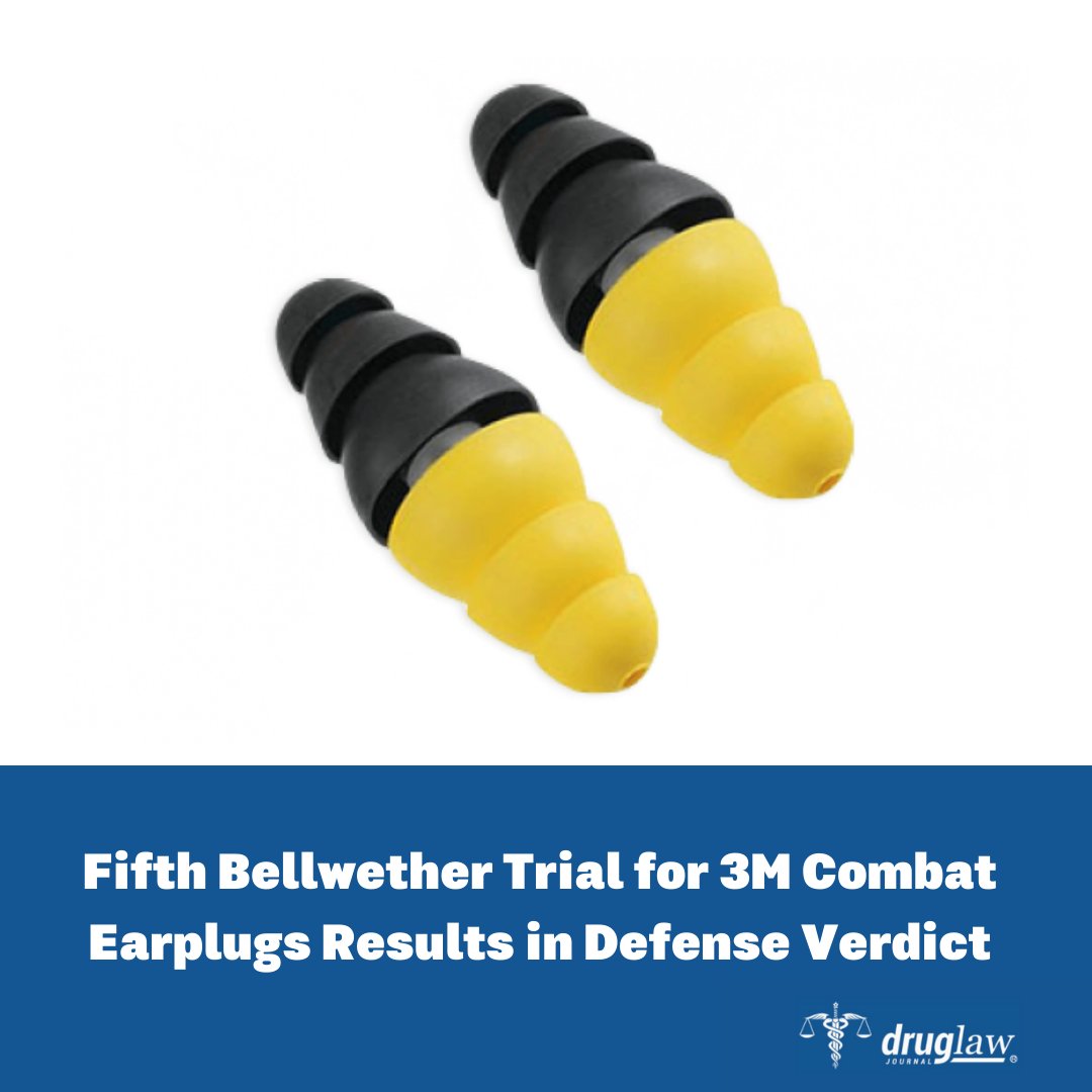 A jury recently declared a defense verdict in a lawsuit between 3M and a U.S. Army veteran who claimed she suffered hearing damage after using the company’s Combat Arms Earplugs version 2 (CAEv2). Visit bit.ly/3q8CJQi for more info. #armyvet #earplug #3m