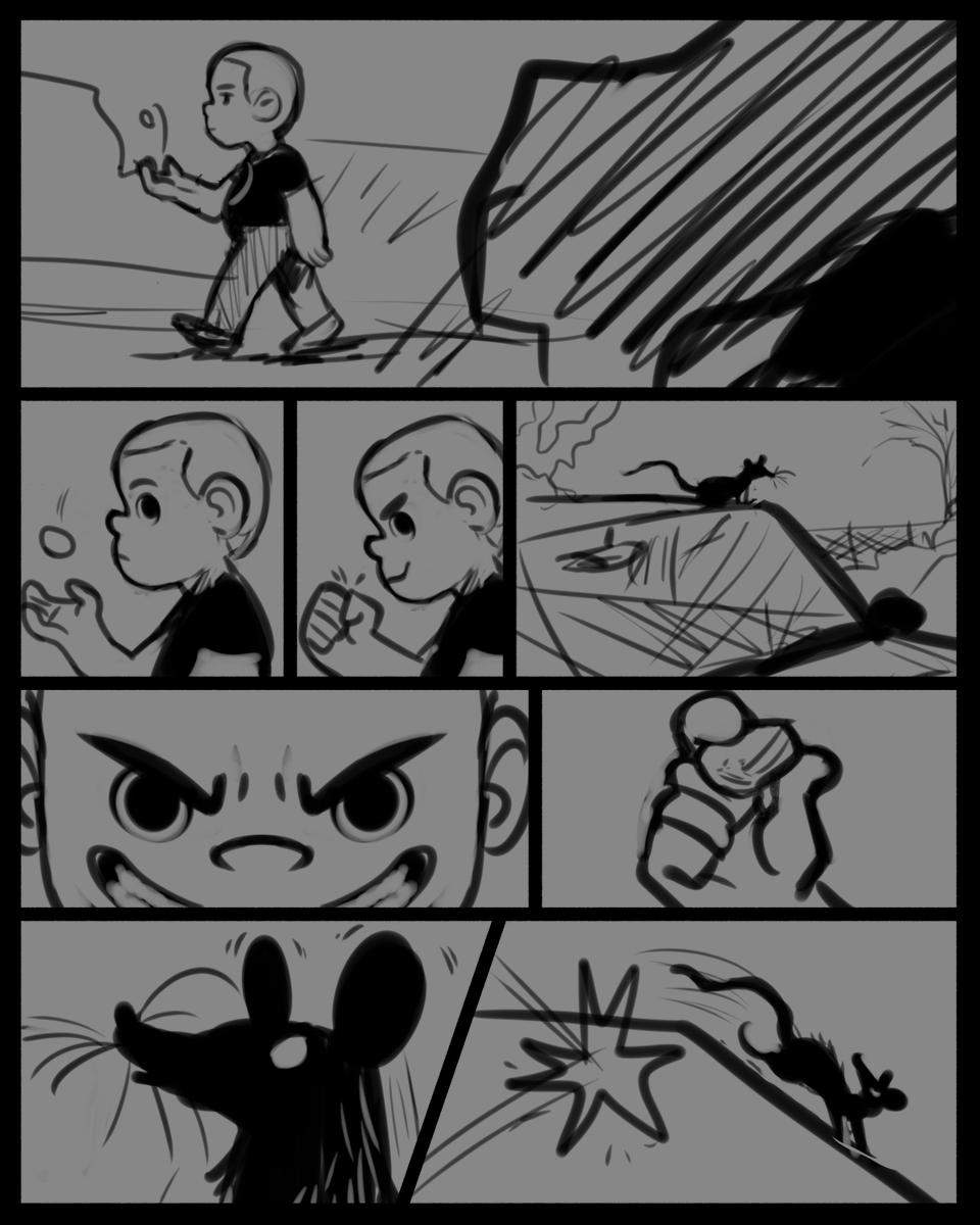 Fall Forever : Hex 2 (Rats)
Comic sketches 