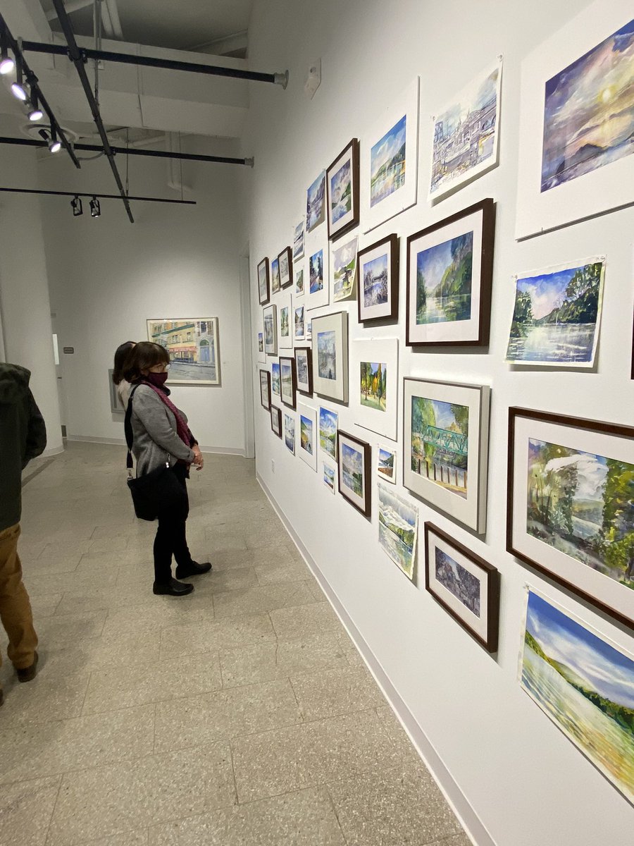 RIT_artdesign's tweet photo. Amazing opening to Luvon Sheppard’s “Jubilee” exhibition at @RITCityArtSpace! Don’t miss next Friday’s gallery talk (6 pm)! #RIT #firstfridayroc #thisisroc https://t.co/uU3ADj18sT