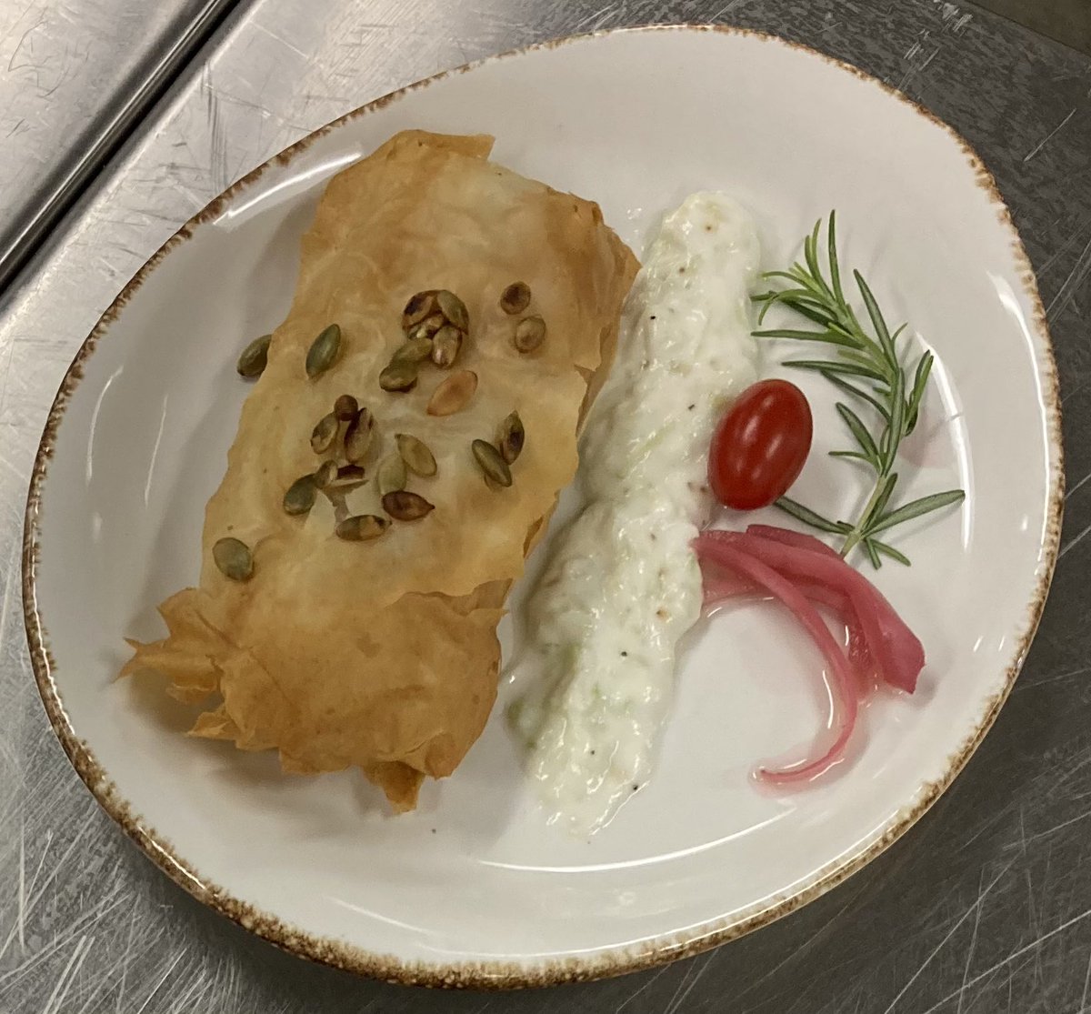 CulinartsGHS's tweet photo. A wonderful day in the kitchen preparing for our feeder pattern principals. @TomGlennHS @LeanderISD_CTE https://t.co/liinz3wwN3