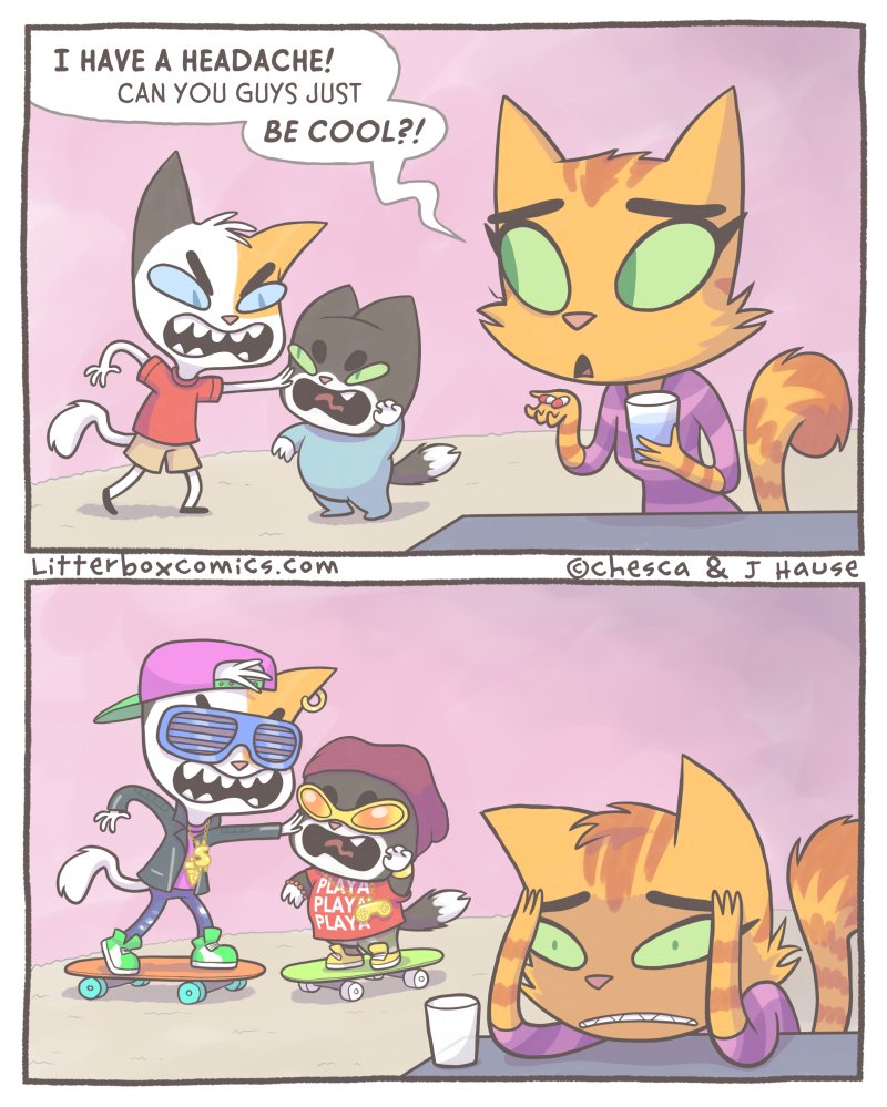 LitterboxComics's tweet photo. Weekend Repost: Be Cool.

BONUS panel below! 👇👇👇 https://t.co/WZy7ybiNfE