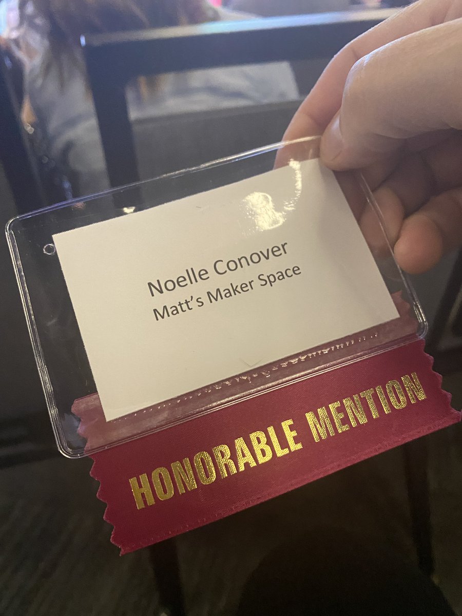 mattsmakerspace's tweet photo. Honored to attend 25th annual Carnegie Science Center Awards. Matt’s Maker Space, with our partners at @ncasd_edtech won Honorable Mention in the category of Champions for Stem Equity. What an amazing event. Congratulations to all the winners! Proud to be included! 
#innovation https://t.co/dXwWk7DOWr