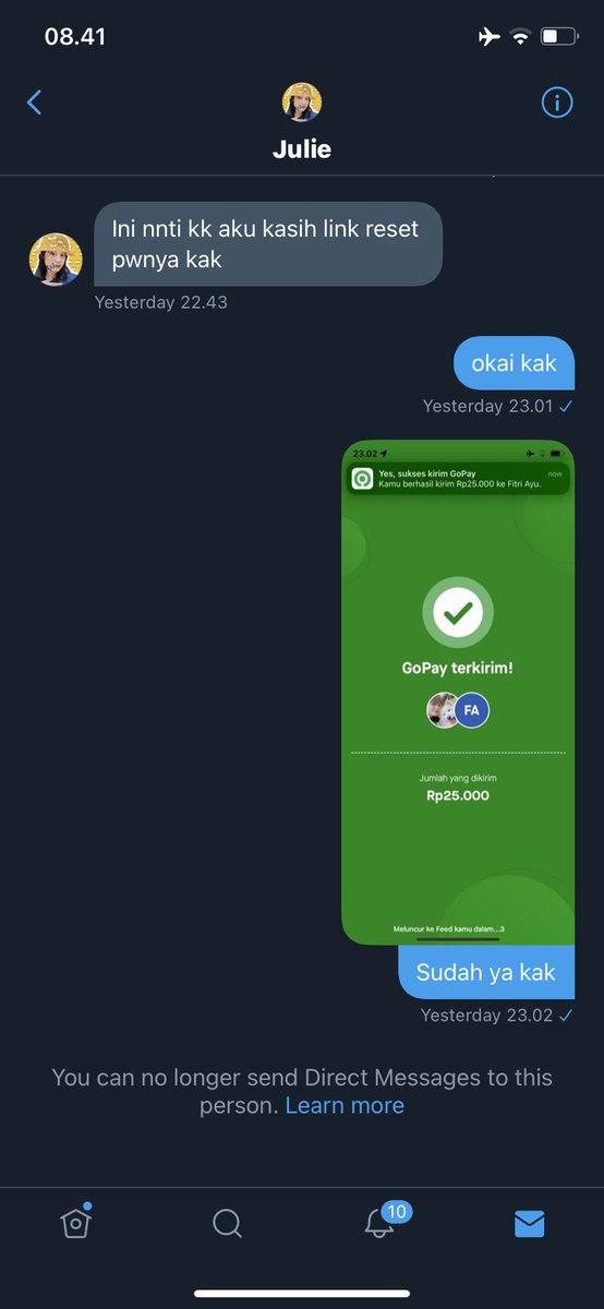 jenophilos's tweet photo. ❗SCAMMER ALERT❗

HELP RT !! FOR AWARNESS !!

Hati-hati dengan akun ini  @juliesafitri03 . Dia penipu jasa betulin akun ig. Nomor ovo/gopay dia 083894141047 a.n fitri ayu #zonauang #zonaba #zonajajan https://t.co/0Bb12exno4