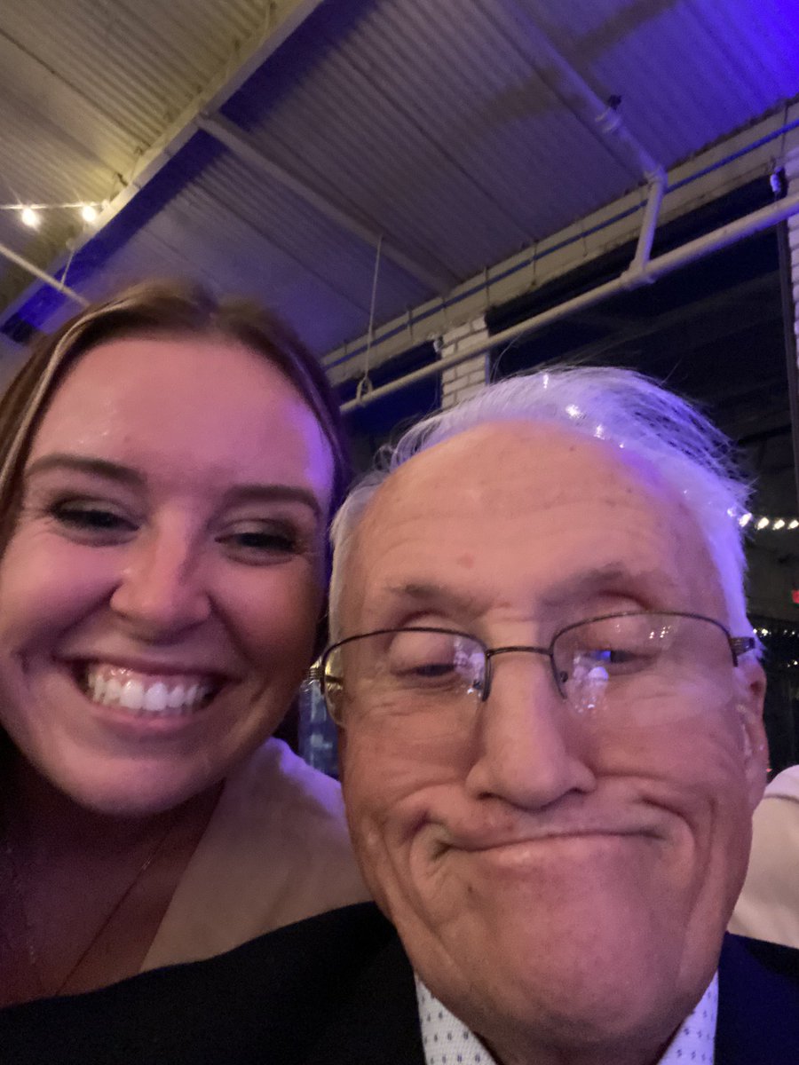 malloryatkinson's tweet photo. At my family wedding my grandparents were the anniversary dance couple who were together for the longest. 63 years 🥲❤️ I love them sm. Enjoy this selfie my grandpa took of us lol https://t.co/HhkfX6CuZZ