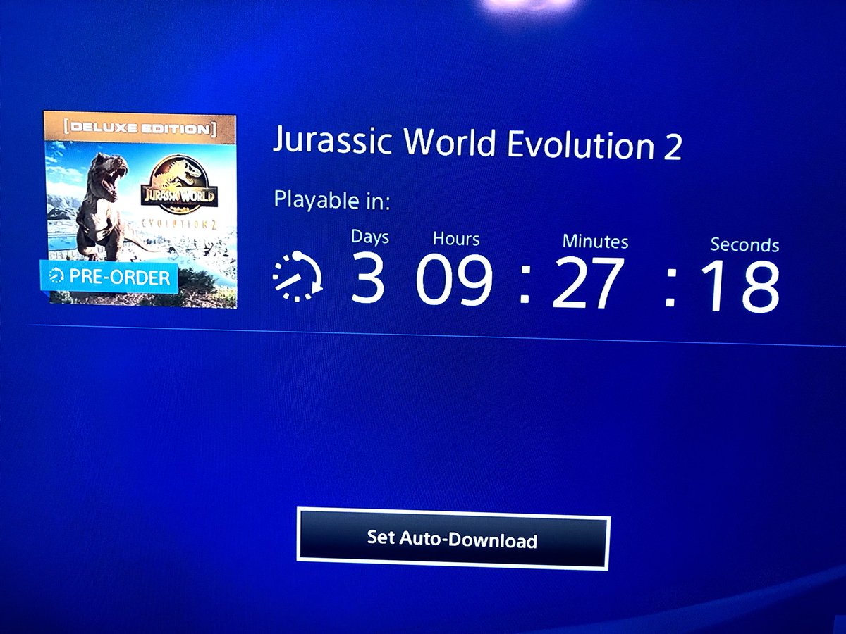 Storm31Xela's tweet photo. Might be very late on this but I finally pre ordered JWE 2! I’m so hyped for this game. I bought the First one last year with all DLC’s (which took 2 months to unlock and complete everything). Now I can do all of that again with this game!
@JW_Evolution #JurassicWorldEvolution2 https://t.co/td73WENPAi
