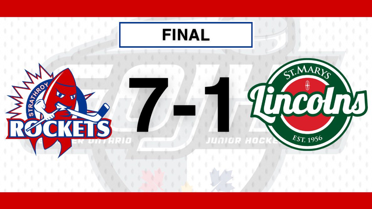 FINAL:

Losing Streak snapped! Rockets offence comes to play tonight as we topple the Lincolns 7-1!