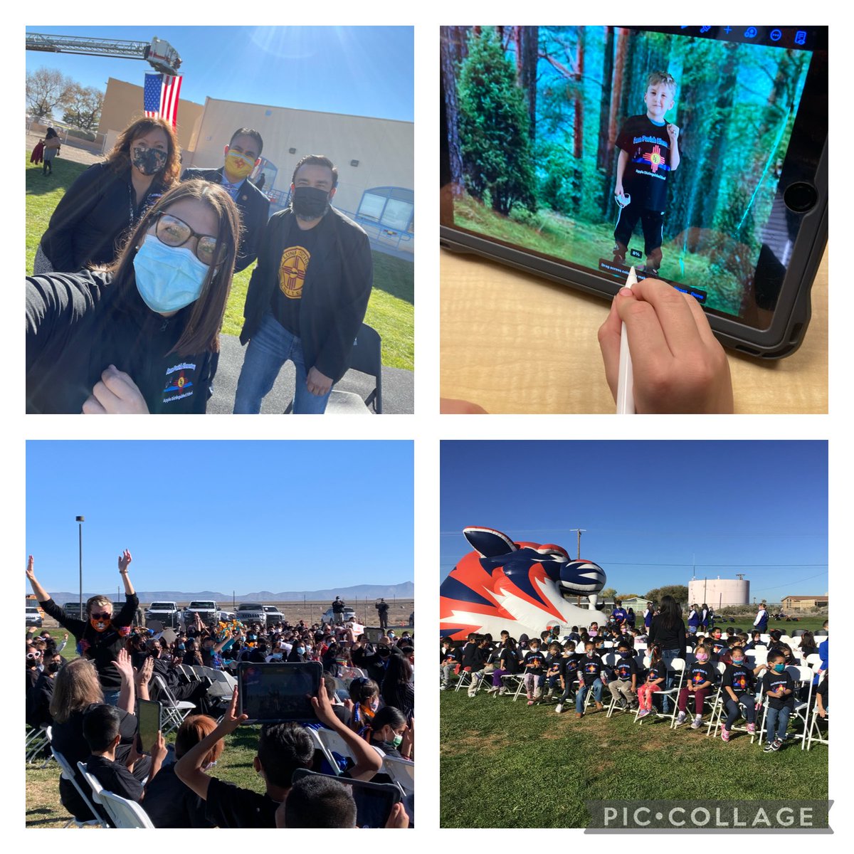 Celebrating being recognized as an Apple Distinguished School.