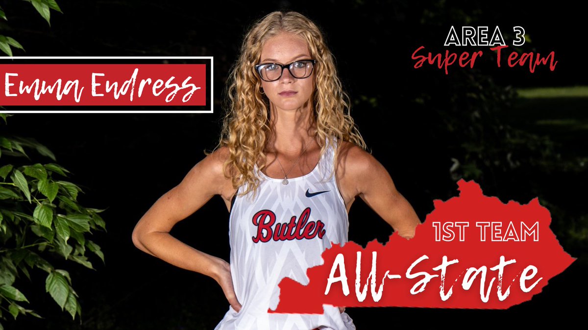 ButlerBearsCC's tweet photo. Congratulations to Emma Endress on earning 1ST TEAM ALL STATE honors! She, as well as Oubry Gibson and Denaya Hammond, earned Area 3 honors. Way to go Emma, Oubry &amp; Denaya! https://t.co/NsddwJXYPs