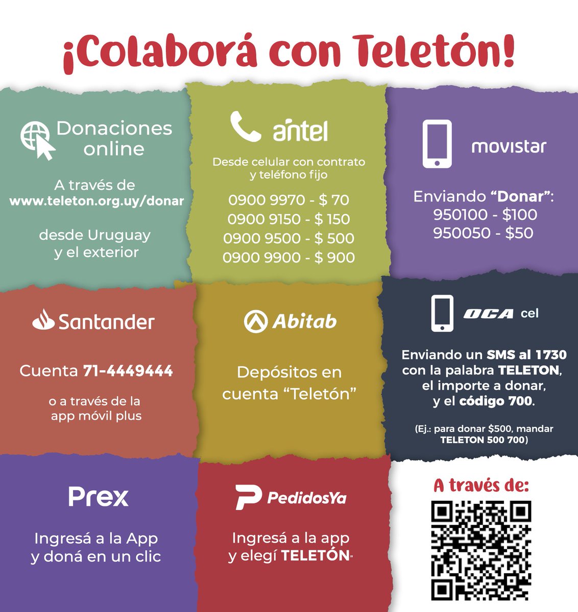 Ya podés colaborar con Teletón! 

Este año cumplimos 15 años de atenciones. ¿Sabías que en Teletón se han atendido más de 4.900 niños, niñas y adolescentes? 

Acompañanos: ¡tu esfuerzo suma!

#DarLoMejorDeNosotros, eso es Teletón #ContigoEsPosible 🤜🏻❤🤛🏻