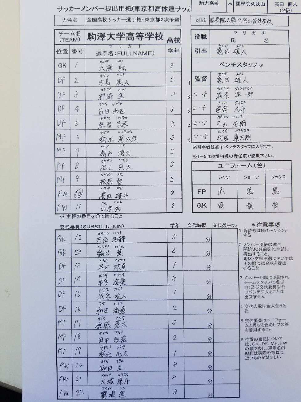 高校サッカー日テレ公式 第100回全国高校サッカー選手権 東京a 準決勝 第一試合 駒澤大高 國學院久我山 日テレジータス生中継中 高校サッカー公式youtubeでも ライブ配信中 T Co Kcr6ormlbn 高校サッカー T Co Lfy7jxkzjv Twitter