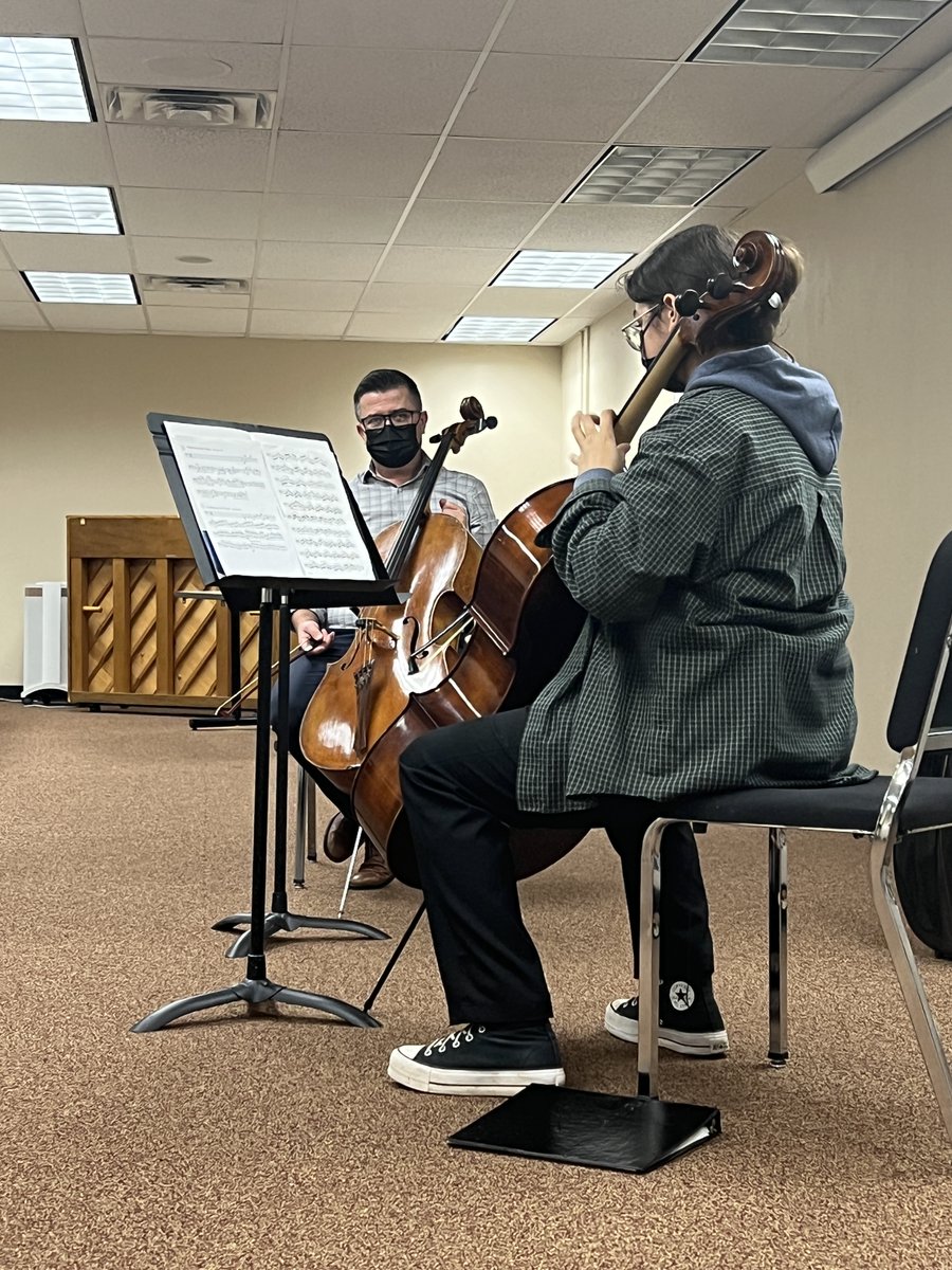ClassenOrch's tweet photo. Some of our 2nd round @ClassenSASOKC Orchestra all staters enjoyed a clinic at OCU today.  It was simply the perfect end to our week! @ClassenVPA @OKCPS #shiningbright #findawaymakeaway #noexcuses #betterthannormal https://t.co/cQP27b2JY5