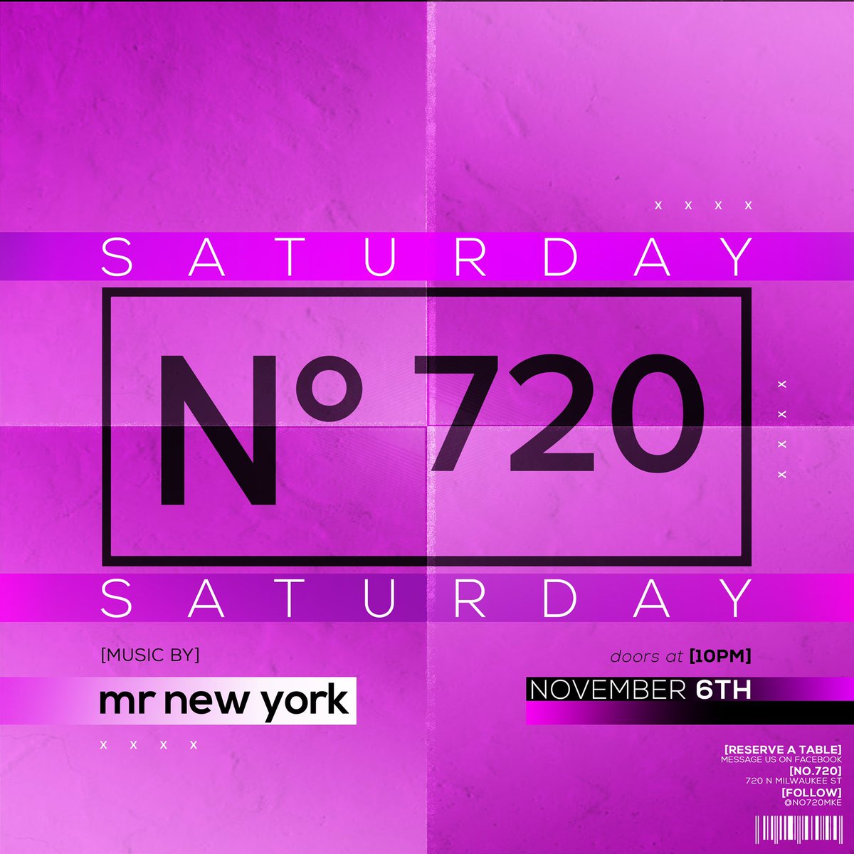 No720Milwaukee's tweet photo. A @MrNewYorkPARTY Saturday night vibe &amp; Doors open at 10pm sharp . Get there early to avoid the line https://t.co/WtB9dfE2gs