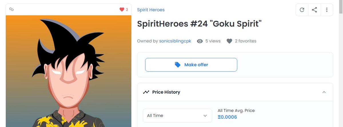 SpiritHeroes #25 and #24 are SOLD!!!
Thanks for collecting @zingerlabsnft 🎉🎉
Let's check another collection
📎opensea.io/collection/spi…

#nft #NFTCommmunity #NFTcollectibles #NFTcollections #nftcollectors #NFTartists #nftanime #NFTJapan