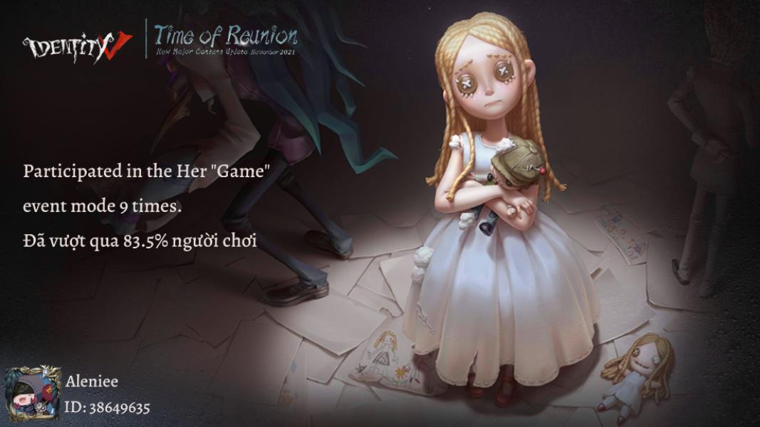 anhthum_'s tweet photo. Tôi đang chơi Identity V. Bạn nghĩ đó là game ư? https://t.co/eNeaXlBca2