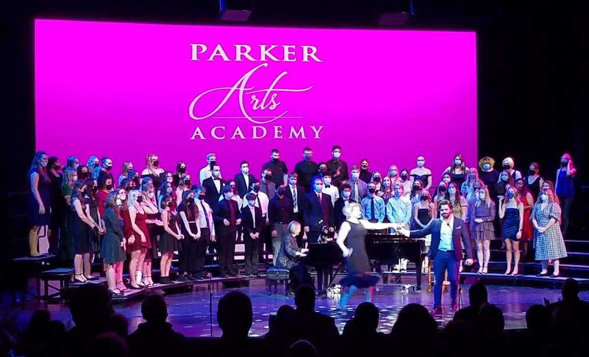 Sayles227's tweet photo. What a wonderful night at the Parker Arts Academy with Josh Young and Emily Padgett. Thank you to all for the amazing show! https://t.co/P964xizxh4 https://t.co/xeDFmMWjet