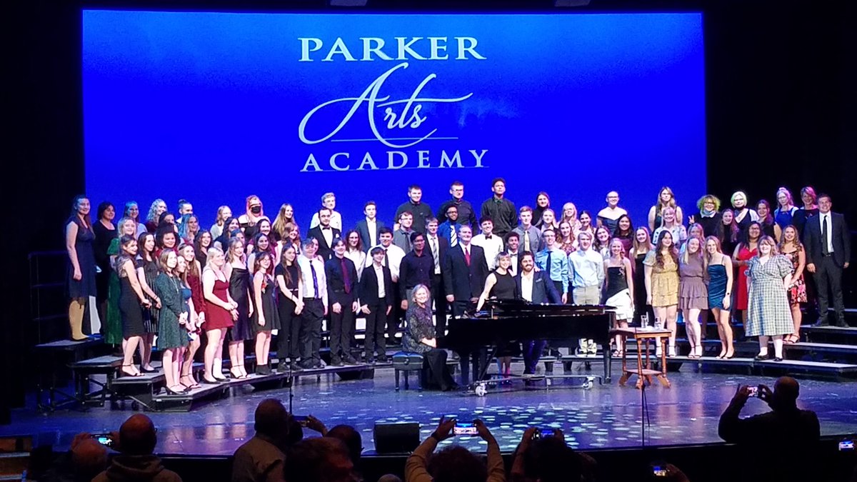 Sayles227's tweet photo. What a wonderful night at the Parker Arts Academy with Josh Young and Emily Padgett. Thank you to all for the amazing show! https://t.co/P964xizxh4 https://t.co/xeDFmMWjet