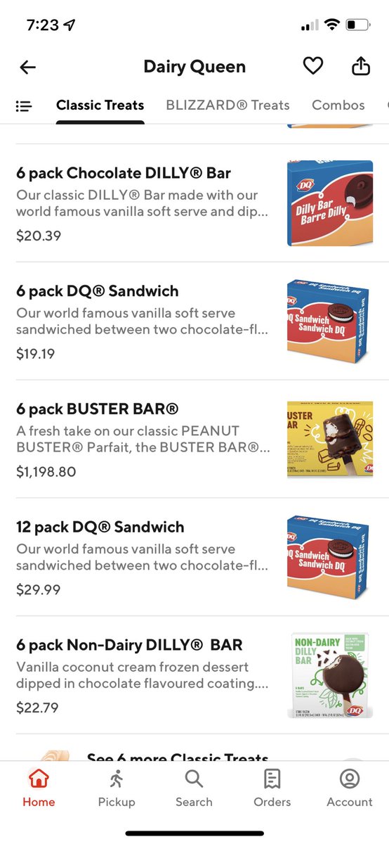 taylorrhope's tweet photo. I just really wanted a pack of Buster Bars but $1200 seems a touch steep? Idk. 

@DairyQueen @DoorDash https://t.co/UTEOjtxDOe