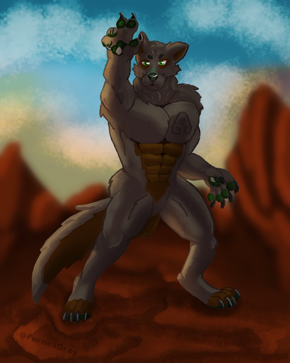 GrayenWolfArt's tweet photo. Hey #furryfandom im Gray a beginner #furryartist https://t.co/l5ZUBXVdnp