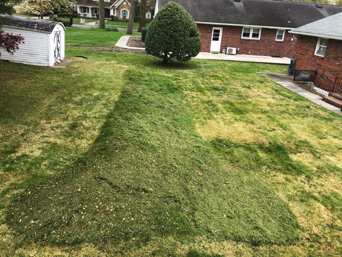 SouthSideDust's tweet photo. In memory of Billy. His beautiful lawn. #BillyWire #GrandpaHog https://t.co/AQcmKFOcPi