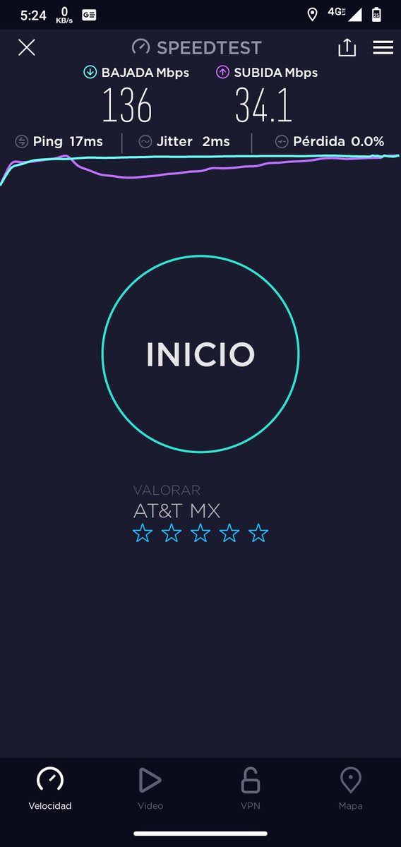 SimCelMx's tweet photo. Speedtest realizado el día miércoles en el andén de metro insurgentes con AT&amp;T

#metro 
#Insurgentes 
#Speedtest
#ATT https://t.co/oMRJAuNxpn