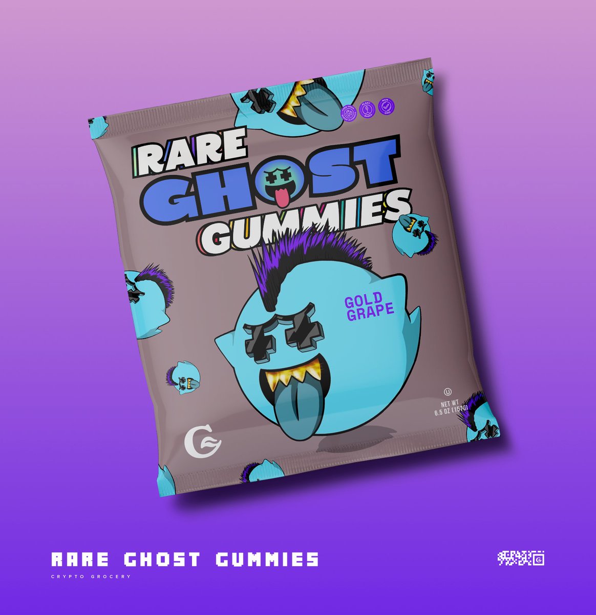 0xModern's tweet photo. Anotha-1 for a @RareGhostClub community member! Have you tried the new Gold Grade flavor from Rare Ghost Gummies??!! nom nom nom #NFTCommunity #NFTartists #NFTs #rareghostclub https://t.co/aiD7sq8Wr6