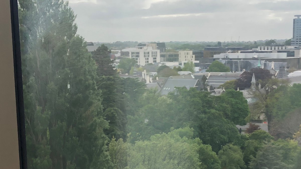 Thankful for <a href="/CHCon_nz/">CHCon</a> ‘s awesome livestream after an unfortunate accident. Great view of the venue roof from here though.