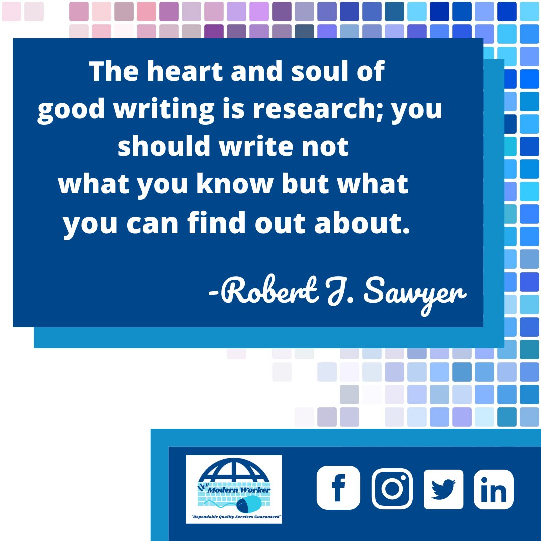 How can we attract new clients and keep our existing ones interested? The way to solve it, is by conducting an online search. 

Read more here: bit.ly/3pNe4R7
Follow me on Facebook, Instagram, Twitter, and Linkedin.

#themodernworker  #webresearch
