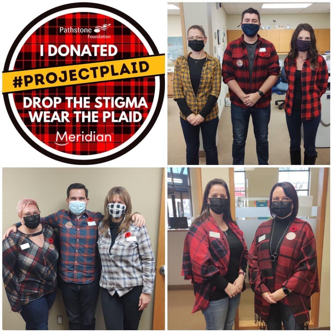 ChelseaBurnett's tweet photo. Team PoCo walked the walk for #projectplaid in support of Pathstone Foundation. Help support a great cause - donate, purchase a toque, wear plaid and help end the stigma around mental health. https://t.co/1aISbyIr0P