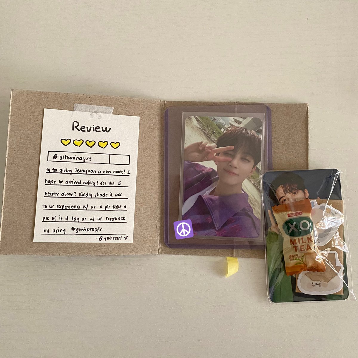 yjhanihayst's tweet photo. #maxmails 🌱

someone’s finally home <3 super big thank you to @gwhcart for the smooth transaction and secure packaging !! ‘til next time hehe #gwhproofs https://t.co/0mgKfEAFBv