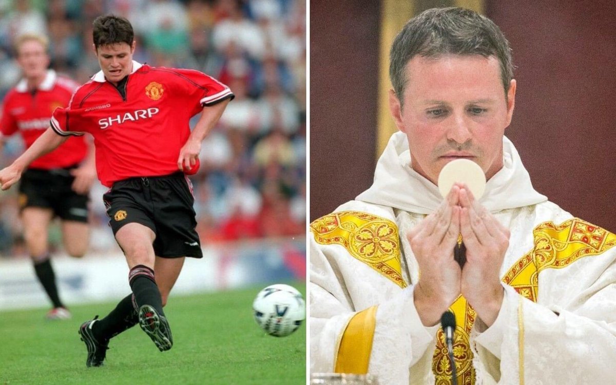 UgonnaMario's tweet photo. Philip Mulryne, a former Manchester United player, later Became a Catholic priest. He was ordained as a priest of the Order of Preachers on July 8,  2017, by Archbishop Joseph Augustine Di Noia, O.P. in Dublin. 
Wishing him blessings https://t.co/SCQxbVjKJC