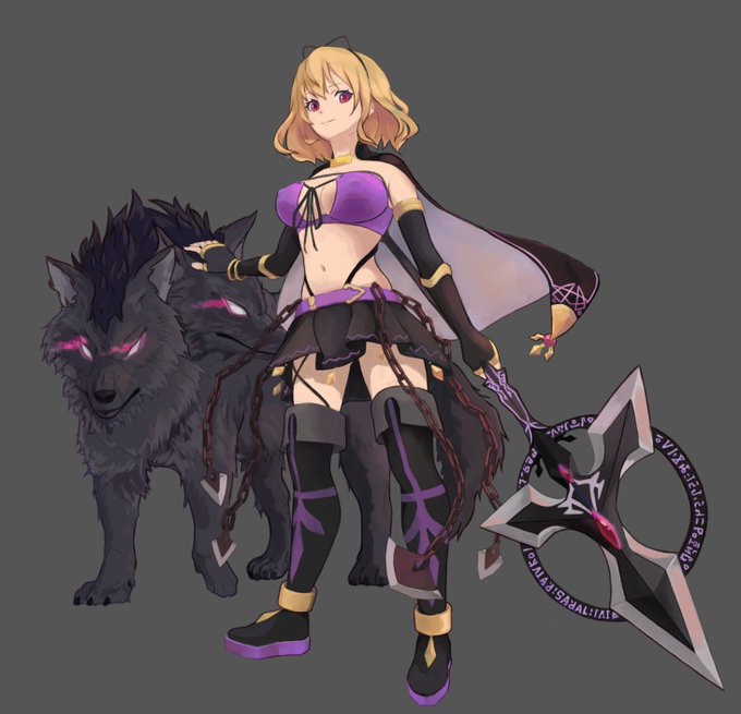 #千年戦争アイギス
#魔物使いモルテナ
#イラスト 