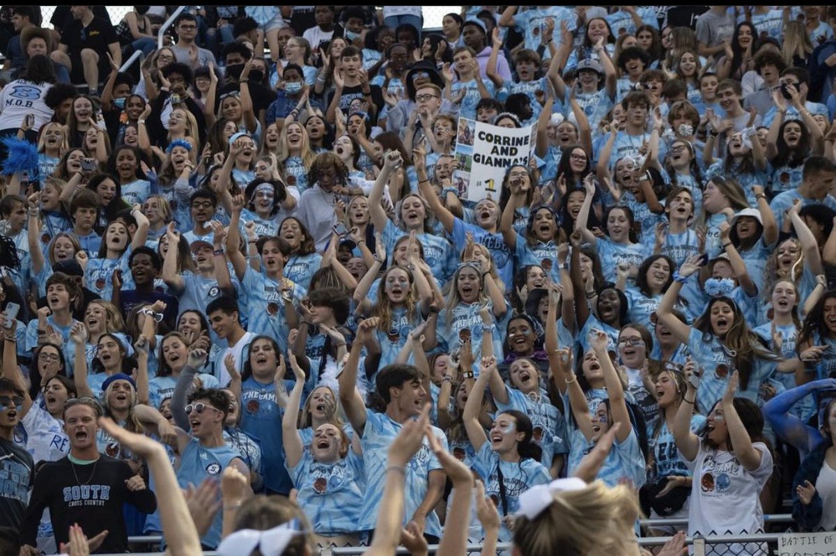 SHSRebelSS's tweet photo. Dear Rebel Football,

Thank you for a great season Rebel Football. We wouldn’t rather be cheering for any other team. Our #1 in our book. Special shoutout to the seniors, you will be missed!WE LOVE YOU REBS 💙 

Love,
Your Student Section https://t.co/bYEQNEjkB2