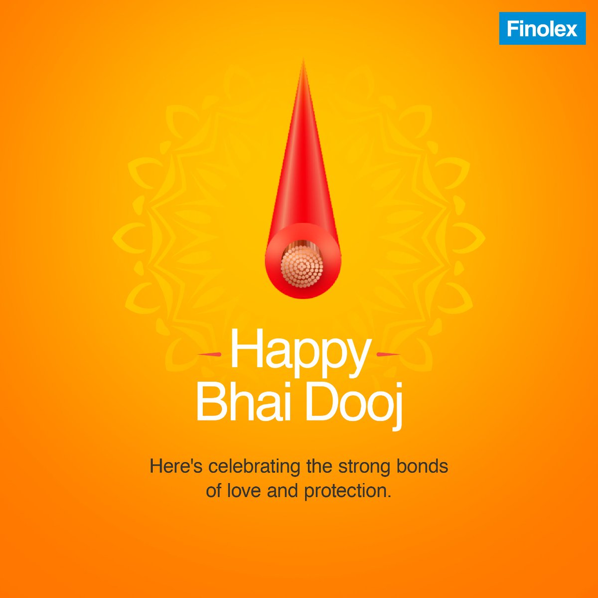 FinolexCables's tweet photo. As the festival of #Diwali draws to an end with #BhaiDooj, we'd like to wish you all a happy and blessed new year ahead.
#bhaidooj #finolex #finolexwires #festivals https://t.co/rZNloNIc4m