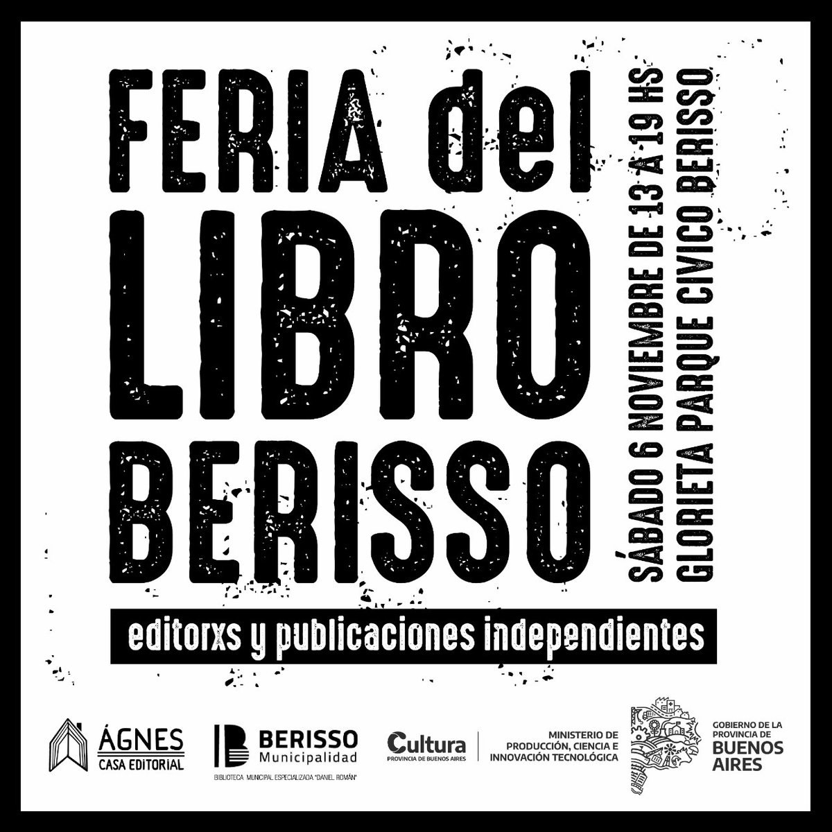 trilce_radio's tweet photo. 📚Les esperamos en la #feriadelibro de #Berisso con todas las novedades de #EdicionesHT. De 13 a 19hs en la glorieta del Parque Cívico, junto a @TyPEOargentina y más editorxs independientes. https://t.co/MKCQvj7MYy