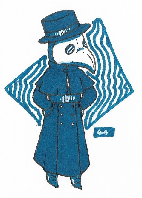 BeegMeedge's tweet photo. color challenge doodles 5:
Plague doctory boi
#plaguedoctor #doodle #cute #traditionalart https://t.co/XORjE0rDQ8