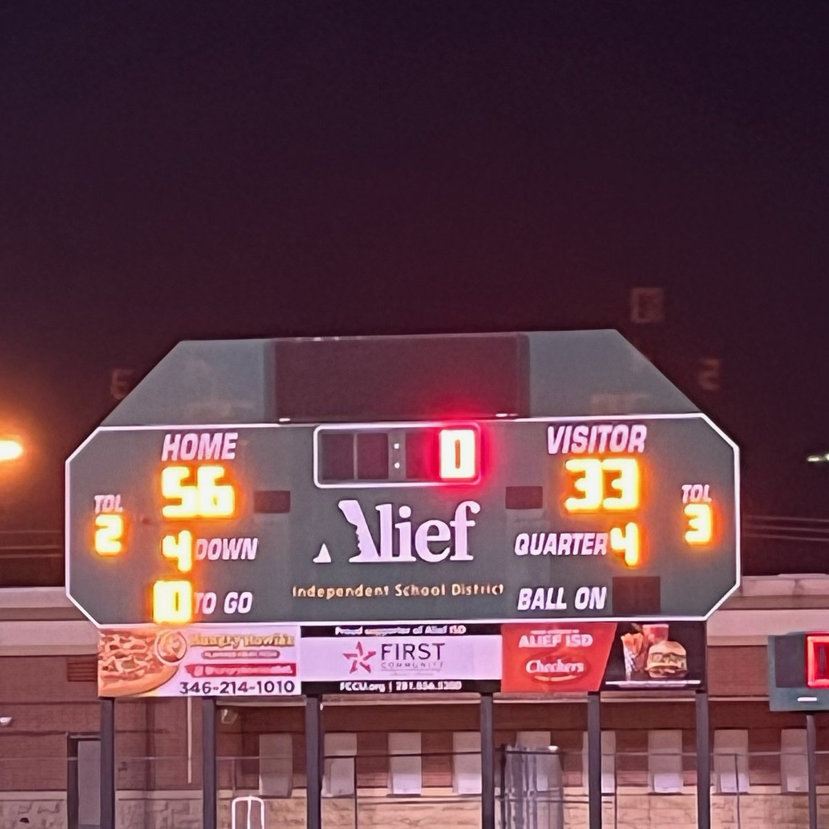 AliefTaylor_FB's tweet photo. YOUR ROARING LIONS ARE PLAYOFF BOUND‼️‼️‼️ The lions defeated Alvin 56-33 to improve to 6-4 (4-3) on the season! 

*1st playoff appearance in 5 years‼️
*1st winning season in 5 years‼️
*1st playoff/winning season by an Alief team in 3 years‼️

Special Group #ProtectTheFamily https://t.co/w2WhkAK5C0